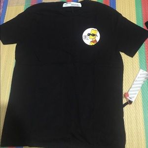 Bart Simpson Public Enemy Off White T Shirt